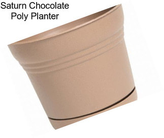 Saturn Chocolate Poly Planter