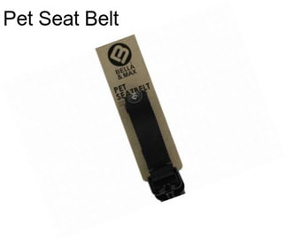 Pet Seat Belt