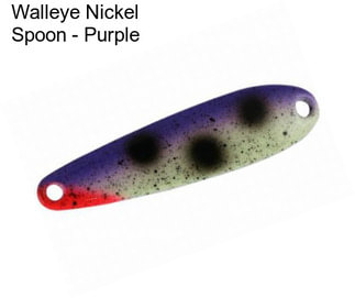 Walleye Nickel Spoon - Purple