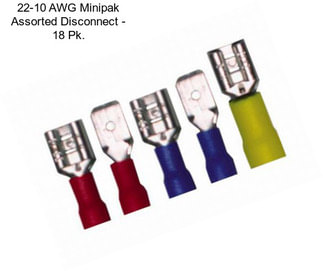 22-10 AWG Minipak Assorted Disconnect - 18 Pk.