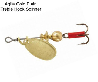 Aglia Gold Plain Treble Hook Spinner