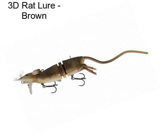 3D Rat Lure - Brown