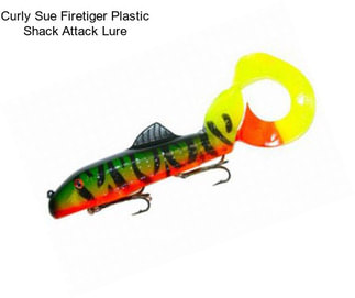 Curly Sue Firetiger Plastic Shack Attack Lure