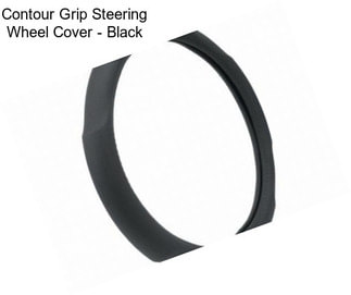 Contour Grip Steering Wheel Cover - Black