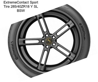 ExtremeContact Sport Tire 285/40ZR18 Y SL BSW