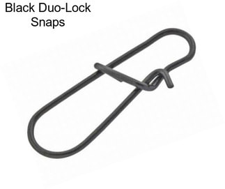 Black Duo-Lock Snaps