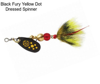 Black Fury Yellow Dot Dressed Spinner