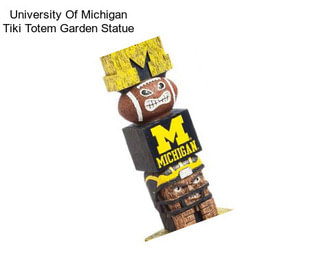 University Of Michigan Tiki Totem Garden Statue