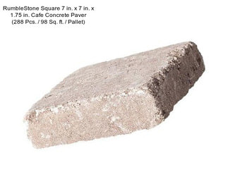 RumbleStone Square 7 in. x 7 in. x 1.75 in. Cafe Concrete Paver (288 Pcs. / 98 Sq. ft. / Pallet)