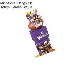 Minnesota Vikings Tiki Totem Garden Statue