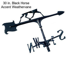 30 in. Black Horse Accent Weathervane