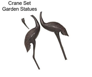 Crane Set Garden Statues