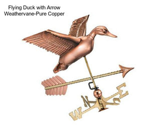 Flying Duck with Arrow Weathervane-Pure Copper