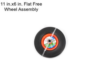 11 in.x6 in. Flat Free Wheel Assembly