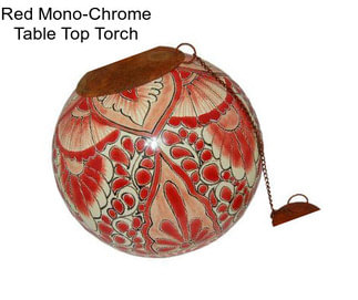 Red Mono-Chrome Table Top Torch