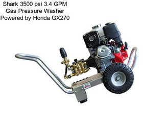 Shark 3500 psi 3.4 GPM Gas Pressure Washer Powered by Honda GX270
