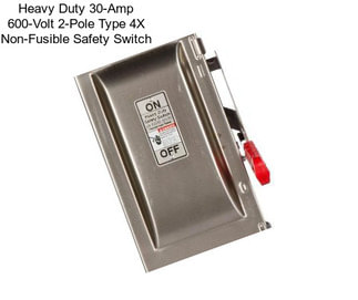 Heavy Duty 30-Amp 600-Volt 2-Pole Type 4X Non-Fusible Safety Switch