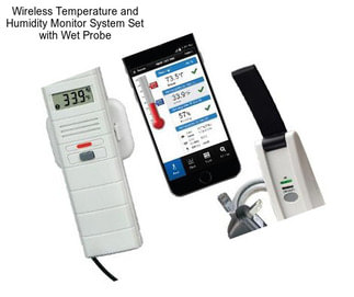 Wireless Temperature and Humidity Monitor System Set with Wet Probe