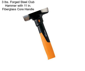 3 lbs. Forged Steel Club Hammer with 11 in. Fiberglass Core Handle