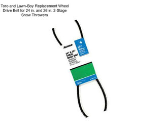 Toro and Lawn-Boy Replacement Wheel Drive Belt for 24 in. and 26 in. 2-Stage Snow Throwers