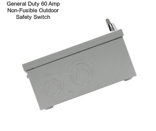 General Duty 60 Amp Non-Fusible Outdoor Safety Switch