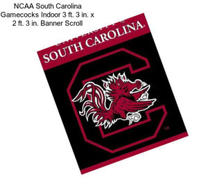 NCAA South Carolina Gamecocks Indoor 3 ft. 3 in. x 2 ft. 3 in. Banner Scroll