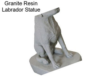 Granite Resin Labrador Statue