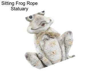 Sitting Frog Rope Statuary