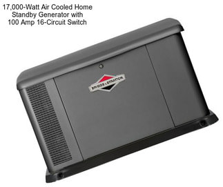 17,000-Watt Air Cooled Home Standby Generator with 100 Amp 16-Circuit Switch