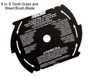 8 in. 8 Tooth Grass and Weed Brush Blade