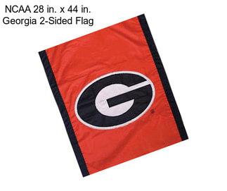 NCAA 28 in. x 44 in. Georgia 2-Sided Flag