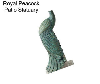 Royal Peacock Patio Statuary