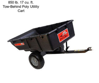 850 lb. 17 cu. ft. Tow-Behind Poly Utility Cart