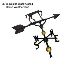 32 in. Deluxe Black Gaited Horse Weathervane