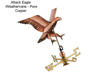 Attack Eagle -Weathervane - Pure Copper