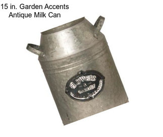 15 in. Garden Accents Antique Milk Can