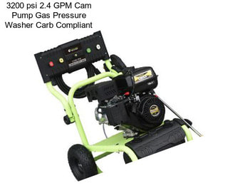 3200 psi 2.4 GPM Cam Pump Gas Pressure Washer Carb Compliant