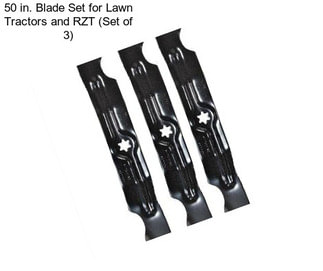 50 in. Blade Set for Lawn Tractors and RZT (Set of 3)