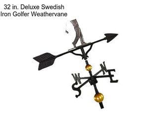 32 in. Deluxe Swedish Iron Golfer Weathervane