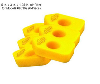 5 in. x 3 in. x 1.25 in. Air Filter for Model# 698369 (6-Piece)