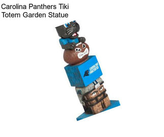 Carolina Panthers Tiki Totem Garden Statue