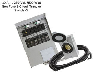 30 Amp 250-Volt 7500-Watt Non-Fuse 6-Circuit Transfer Switch Kit