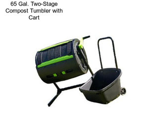 65 Gal. Two-Stage Compost Tumbler with Cart