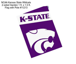 NCAA Kansas State Wildcats 2-sided Garden 1 ft. x 1.5 ft. Flag with Pole #11213