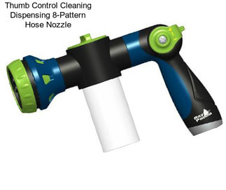 Thumb Control Cleaning Dispensing 8-Pattern Hose Nozzle