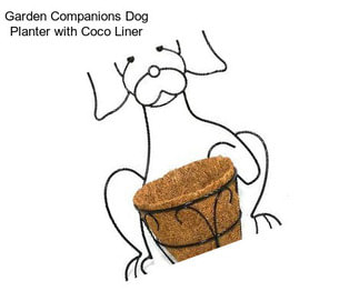 Garden Companions Dog Planter with Coco Liner