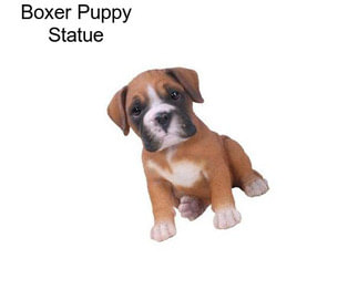 Boxer Puppy Statue