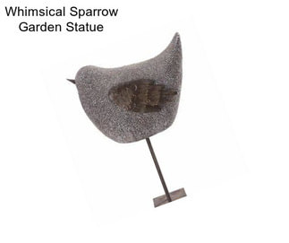 Whimsical Sparrow Garden Statue