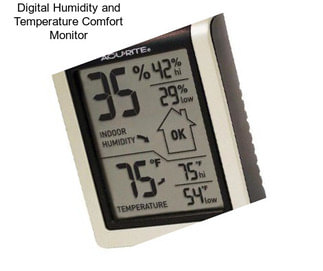 Digital Humidity and Temperature Comfort Monitor