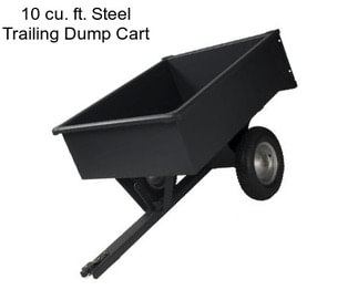 10 cu. ft. Steel Trailing Dump Cart